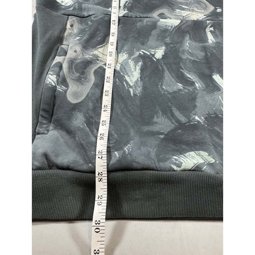 Fabletics Mens XXL Sleeveless Hoodie Vest Athletic Half Zip Marble Print - Picture 7 of 8